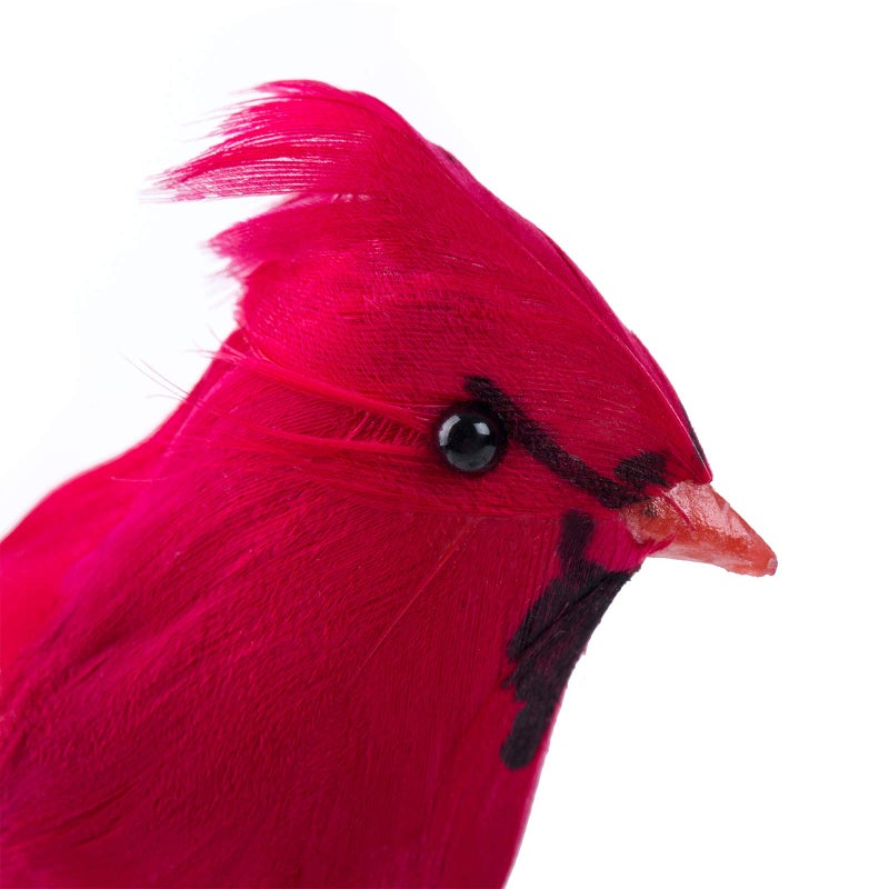 Ogrmar 12 Pack Red Birds Ornaments Handmade Artificial Birds Clip on Christmas Tree for Christmas Tree Wreaths Garland Decorations (Red) - Image 3